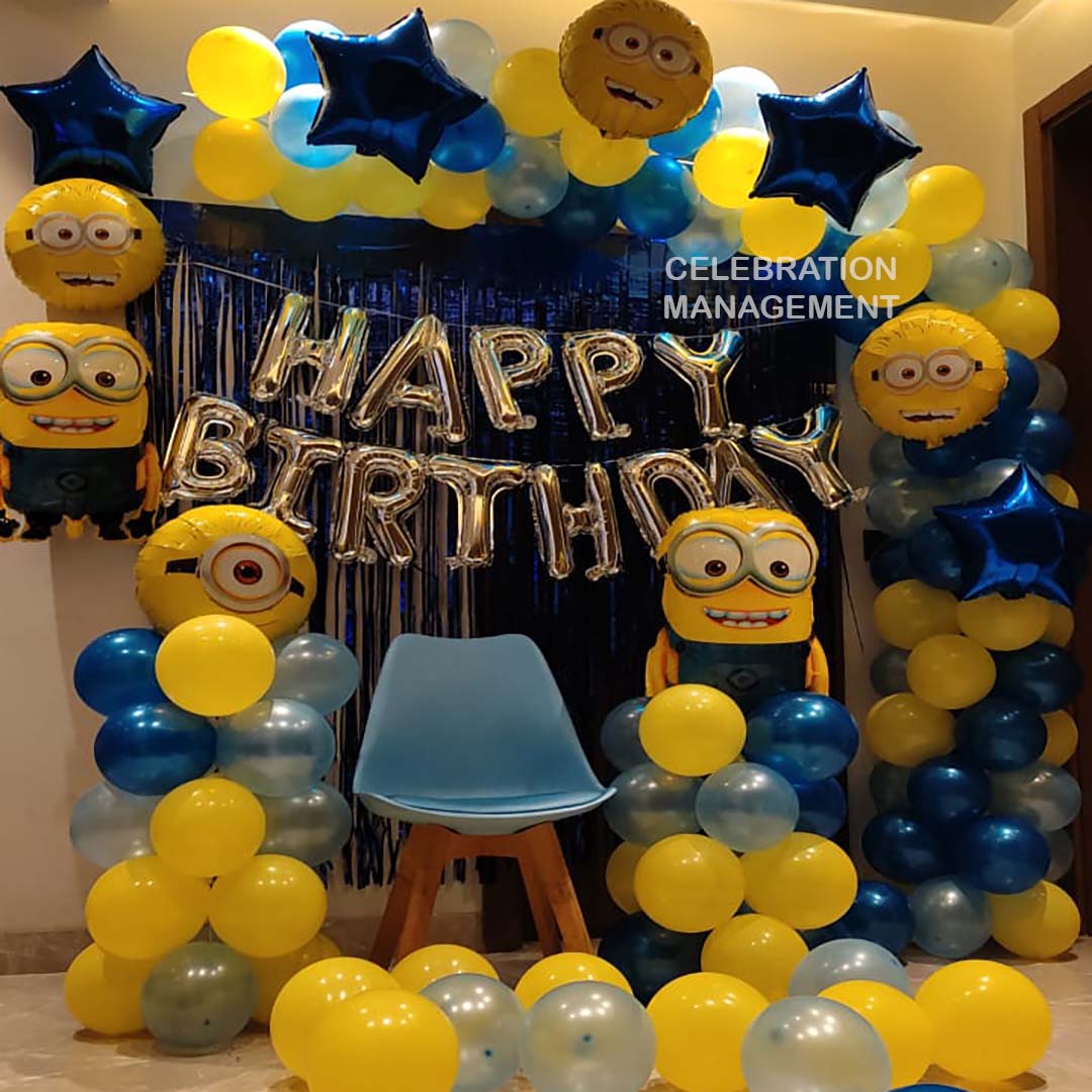 Minion Theme Balloon Decotion