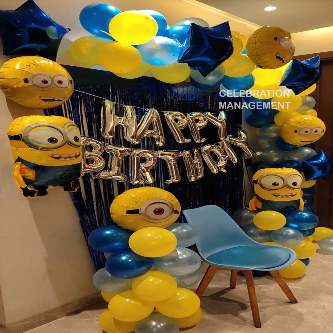Minion Theme Balloon Decotion
