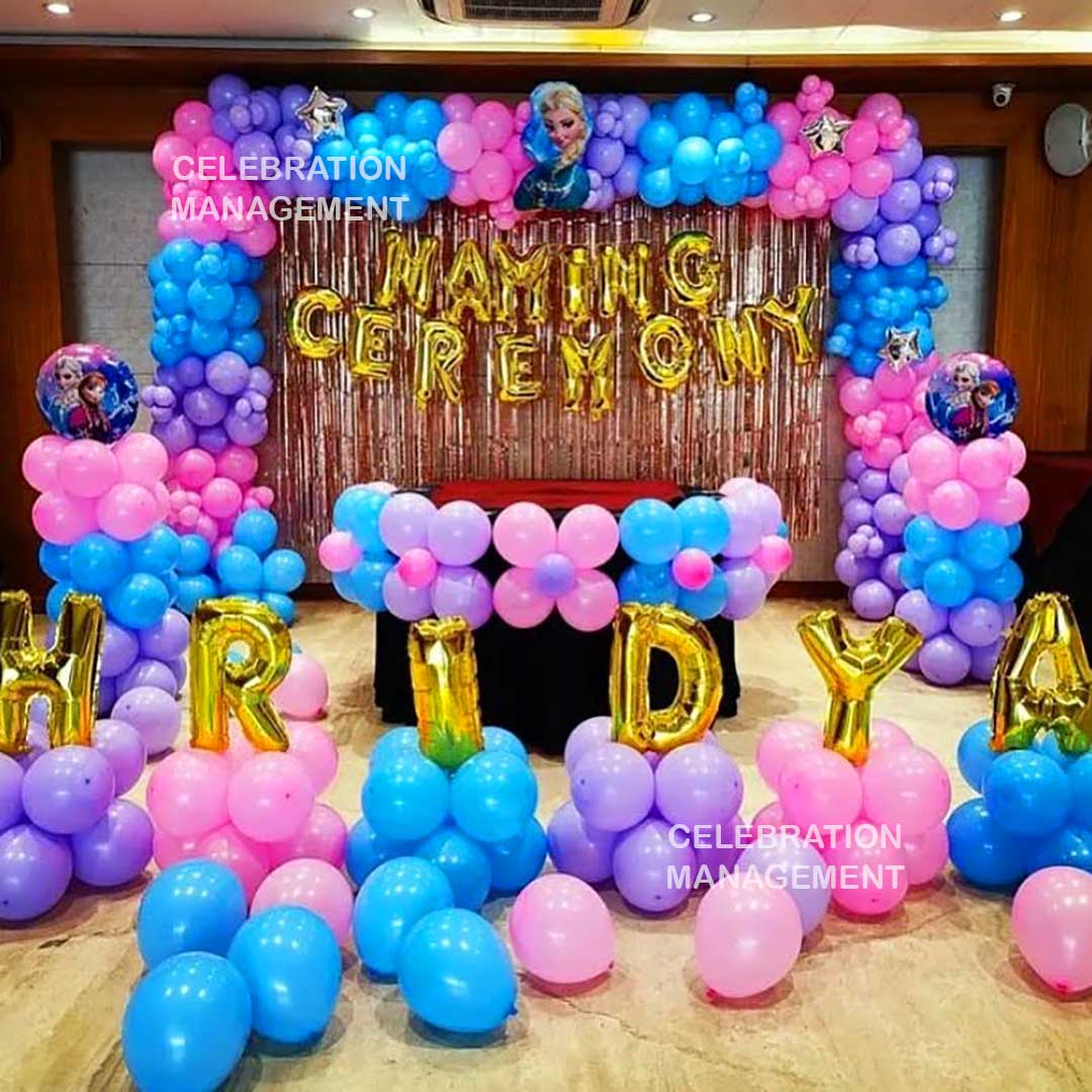 Pastel Theme Naming Ceremony Decoration