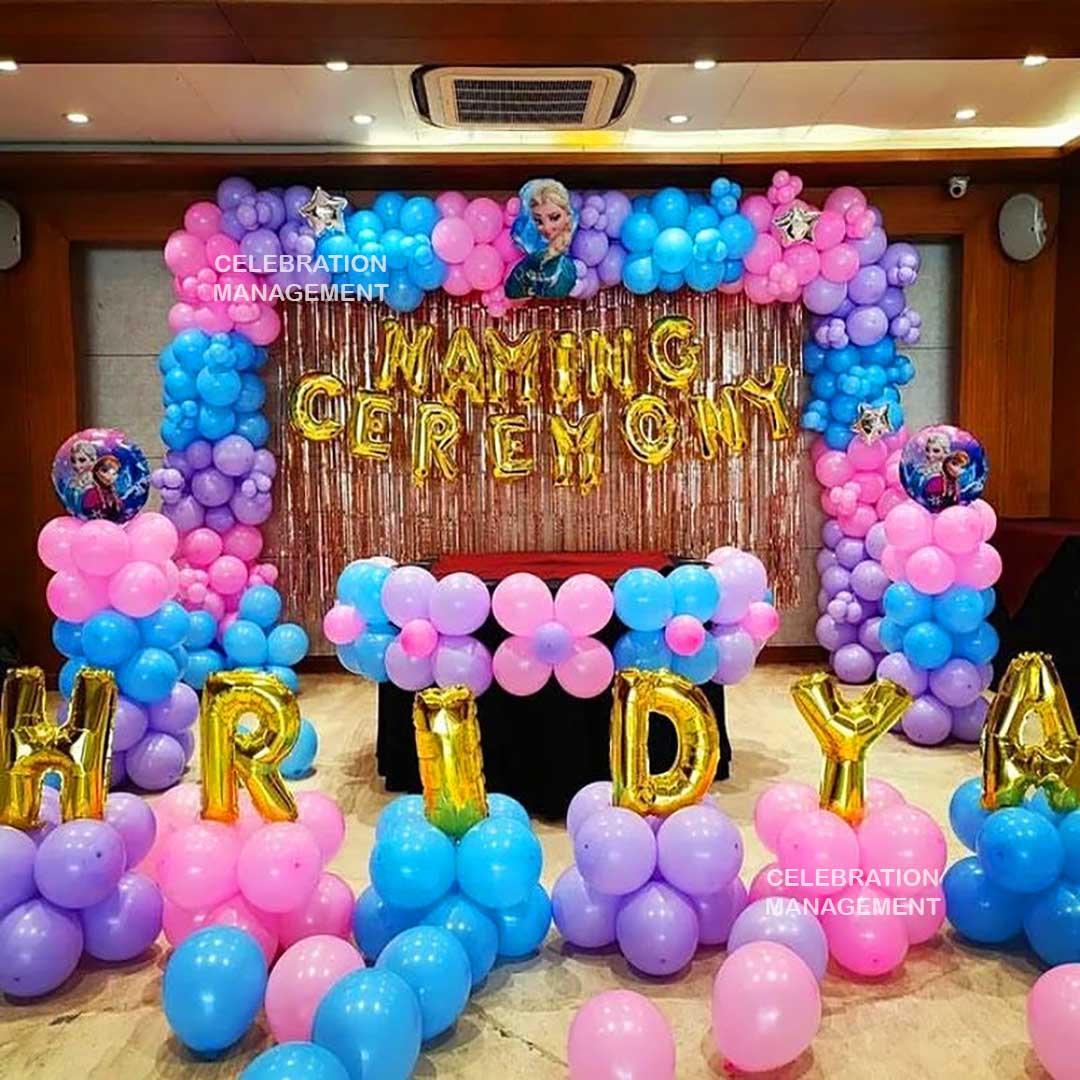 Pastel Theme Naming Ceremony Decoration