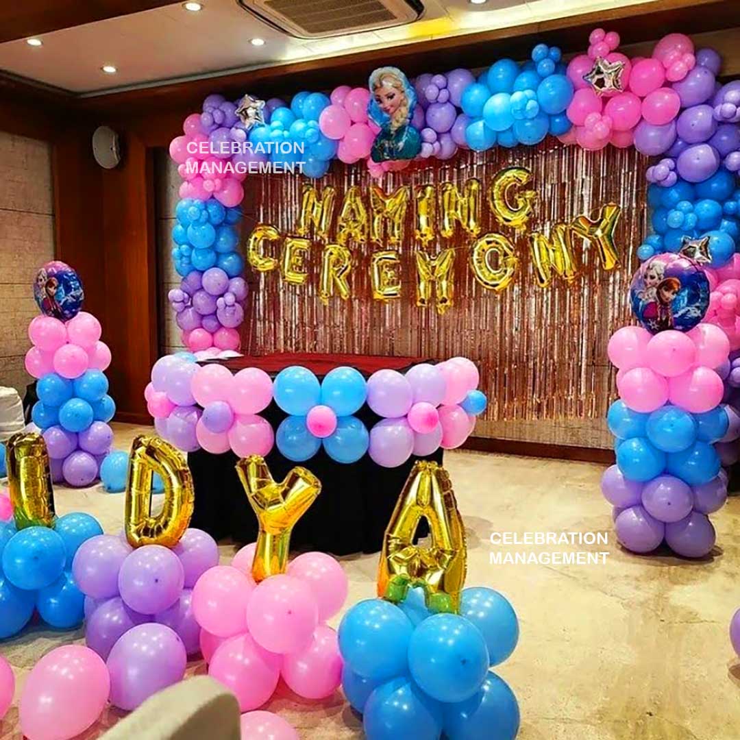 Pastel Theme Naming Ceremony Decoration