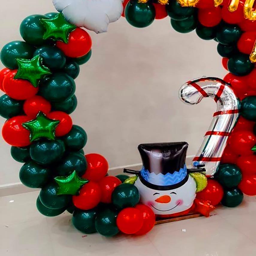 Ho Ho Ho Balloon Ring Decor