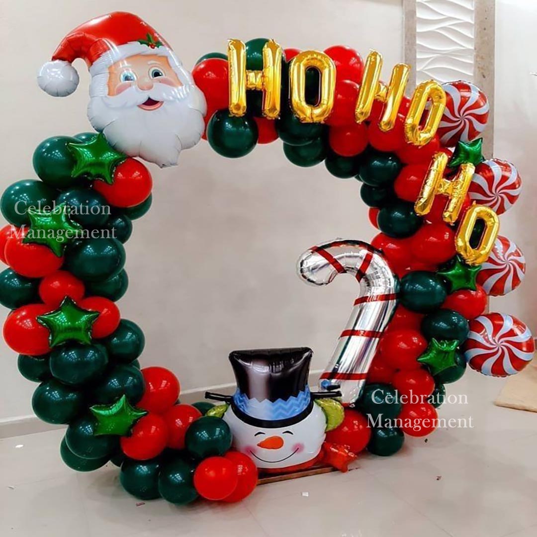 Ho Ho Ho Balloon Ring Decor