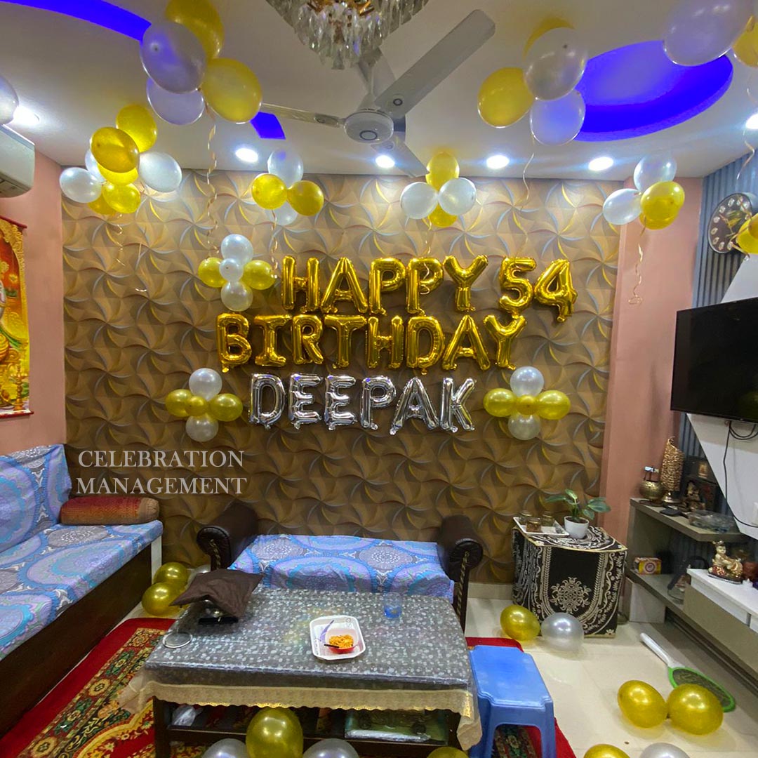 Balloon Decoration for Birthday at Home