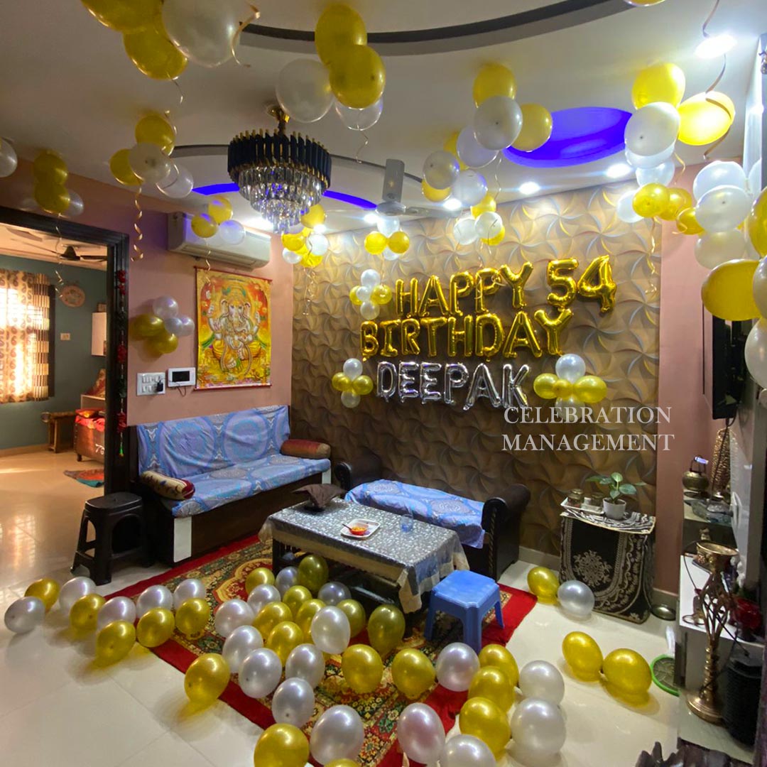 Balloon Decoration for Birthday at Home