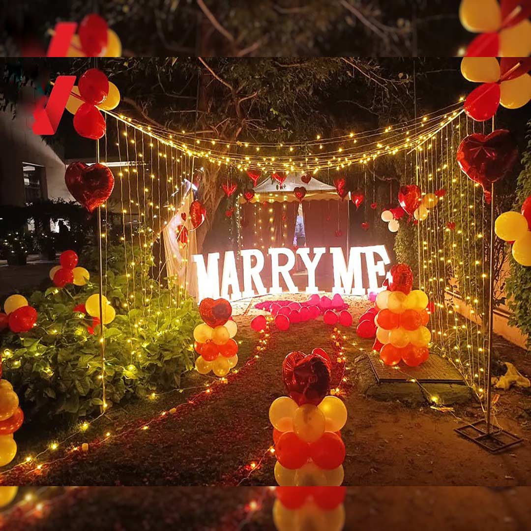 Couple dreamy Proposal Decoration