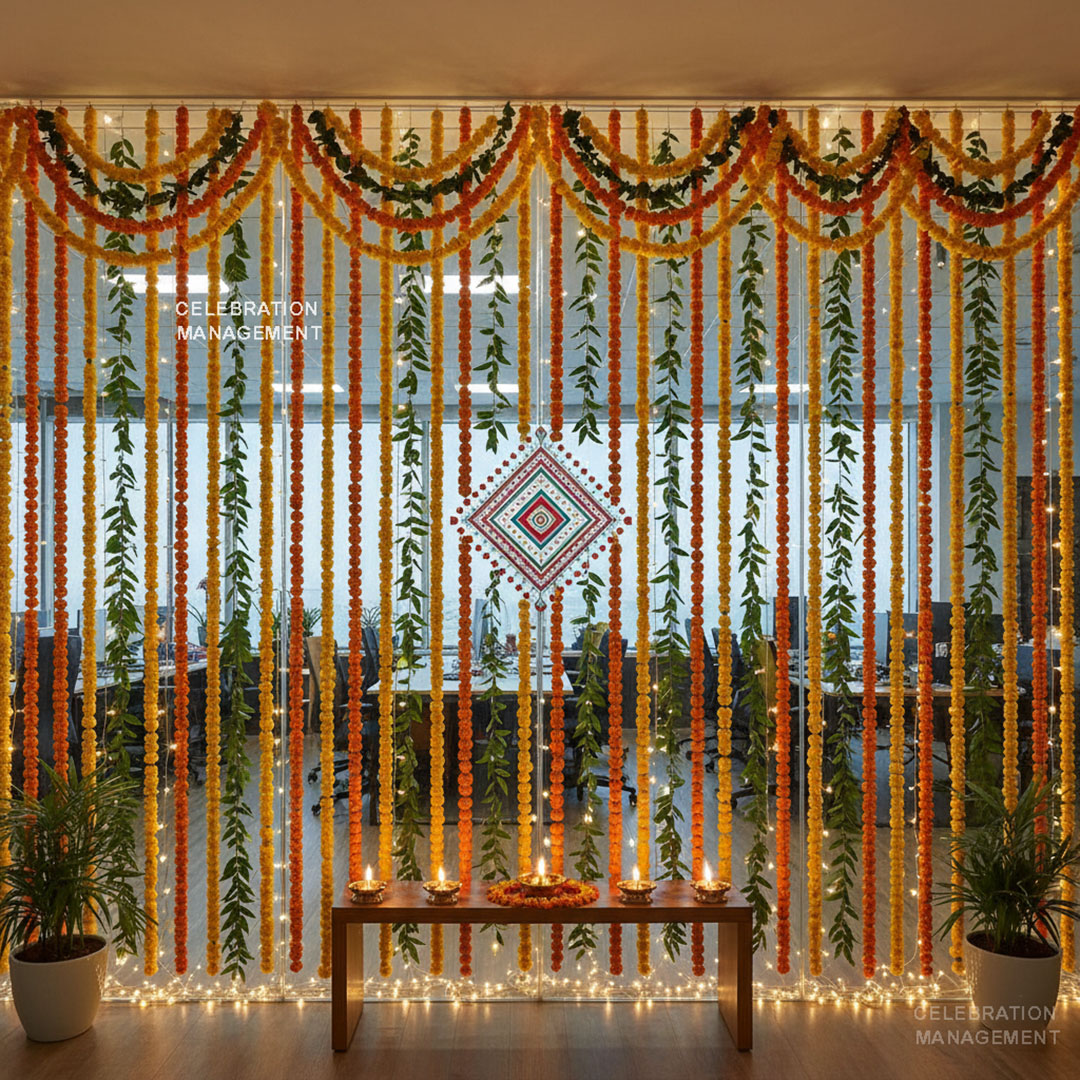 Floral Office Wall Decoration