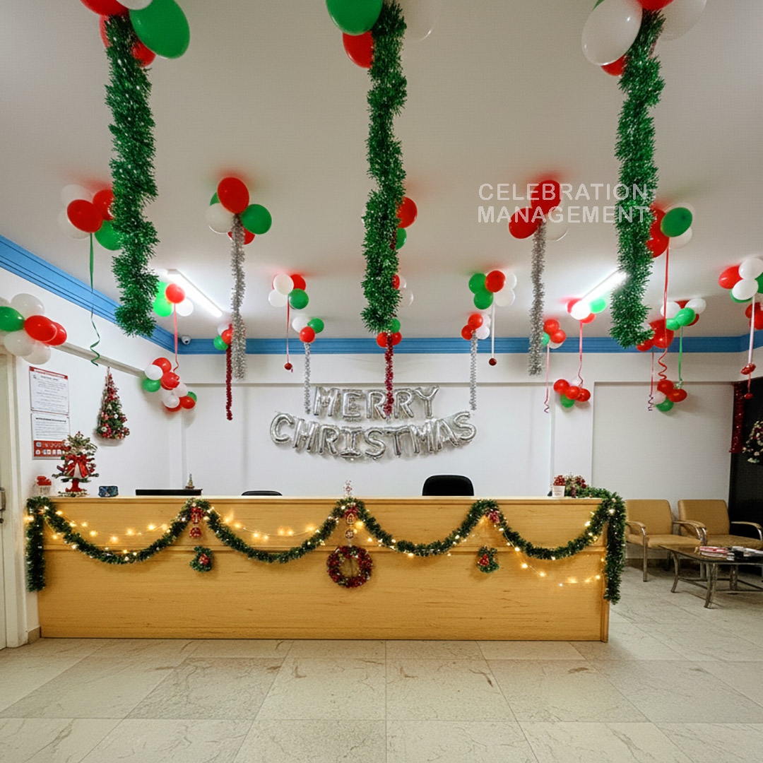 Christmas Balloon Decorations for Office