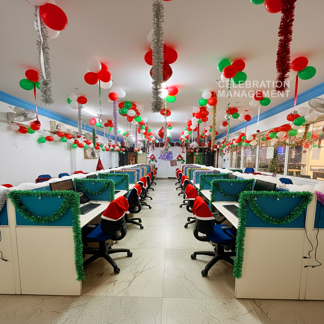 Christmas Balloon Decorations for Office