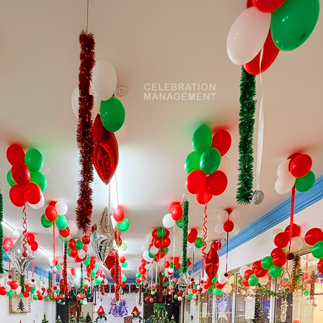 Christmas Balloon Decorations for Office