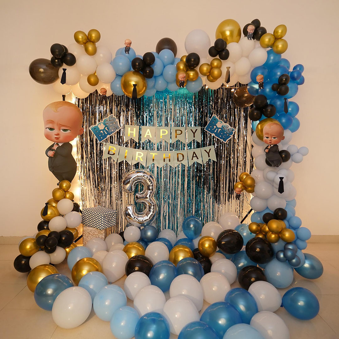 Boss Baby Theme Decoration at Home