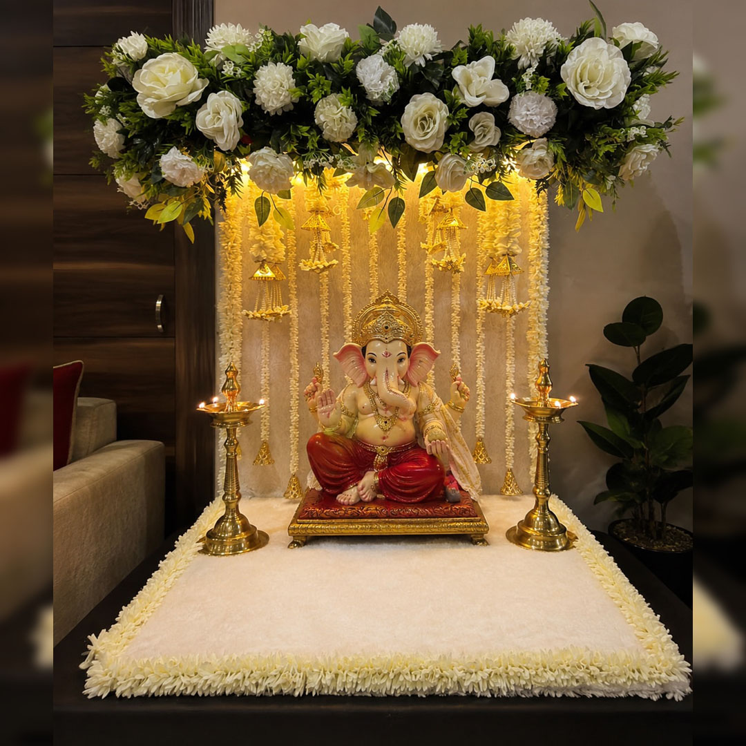 Minimalist Ganpati Decoration