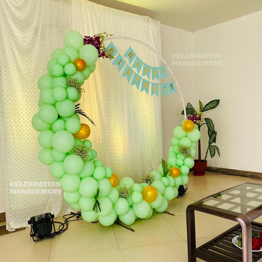 Beautiful Birthday Balloon Ring Decor