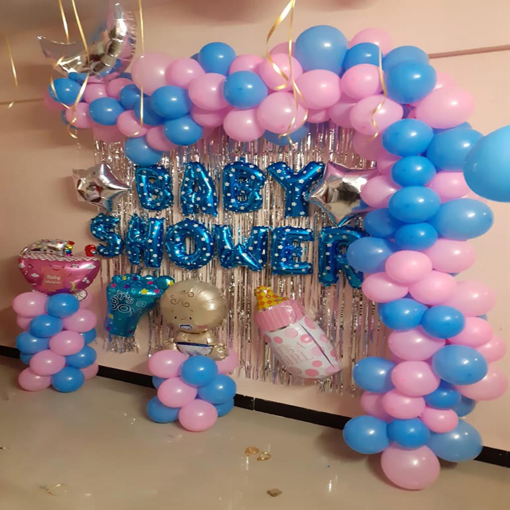 Simple Baby Shower Decoration at Home 