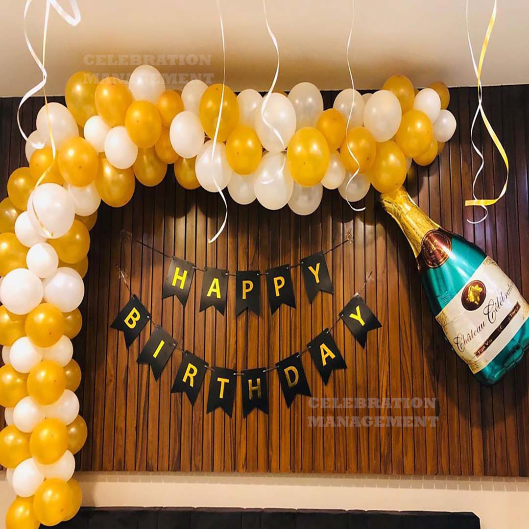 Cheers Champagne Birthday decoration
