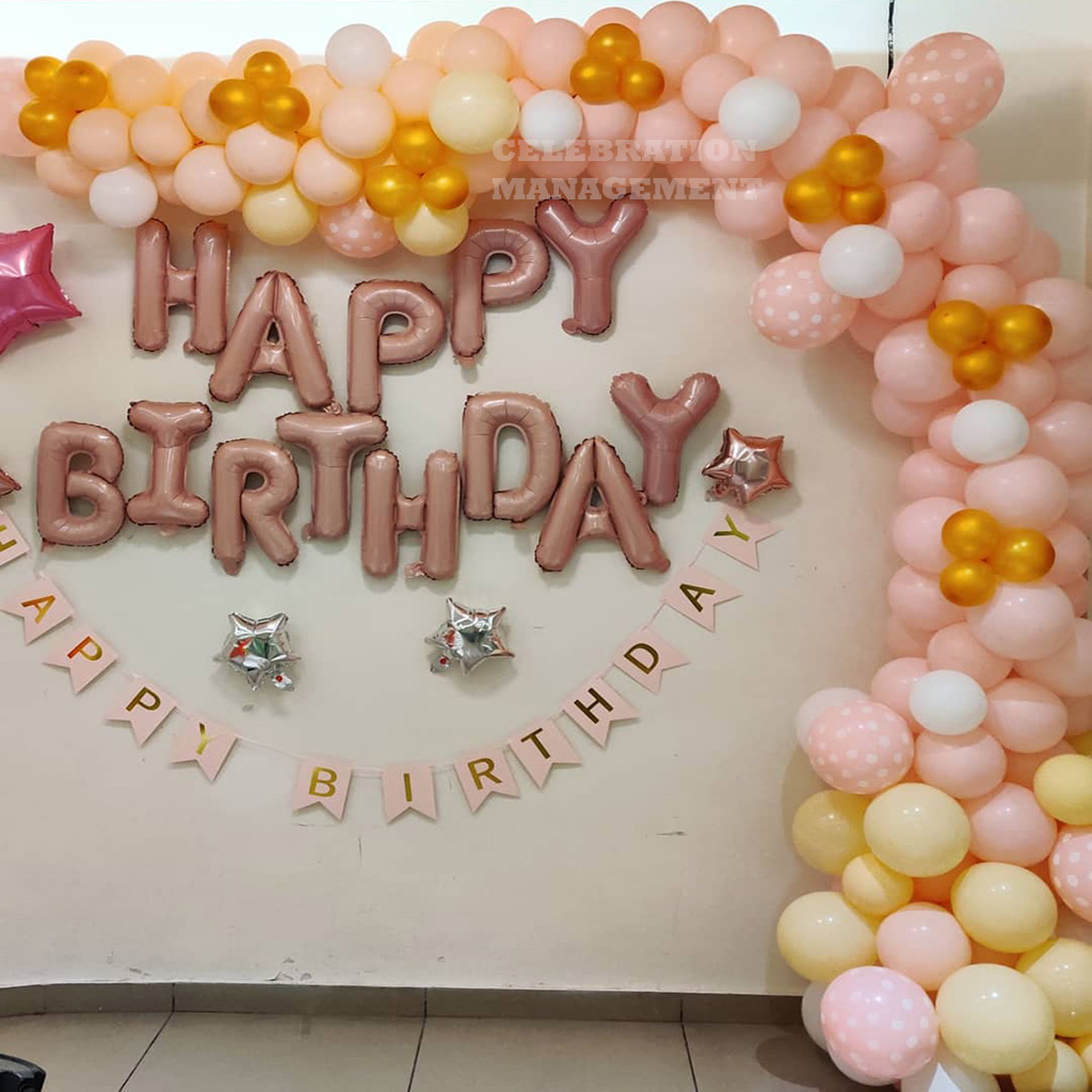 First Princess Birthday Pastel Balloon Decoration 