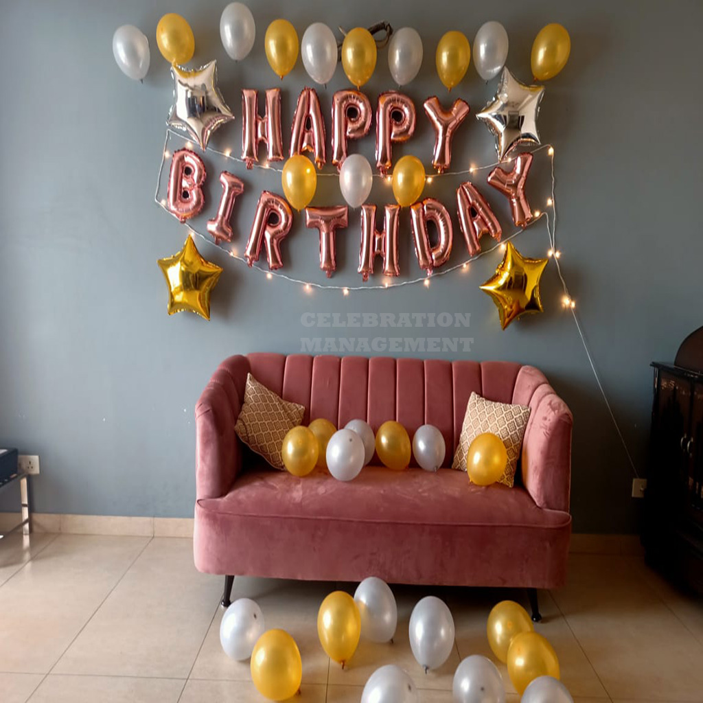 Simple Classy Birthday Decoration