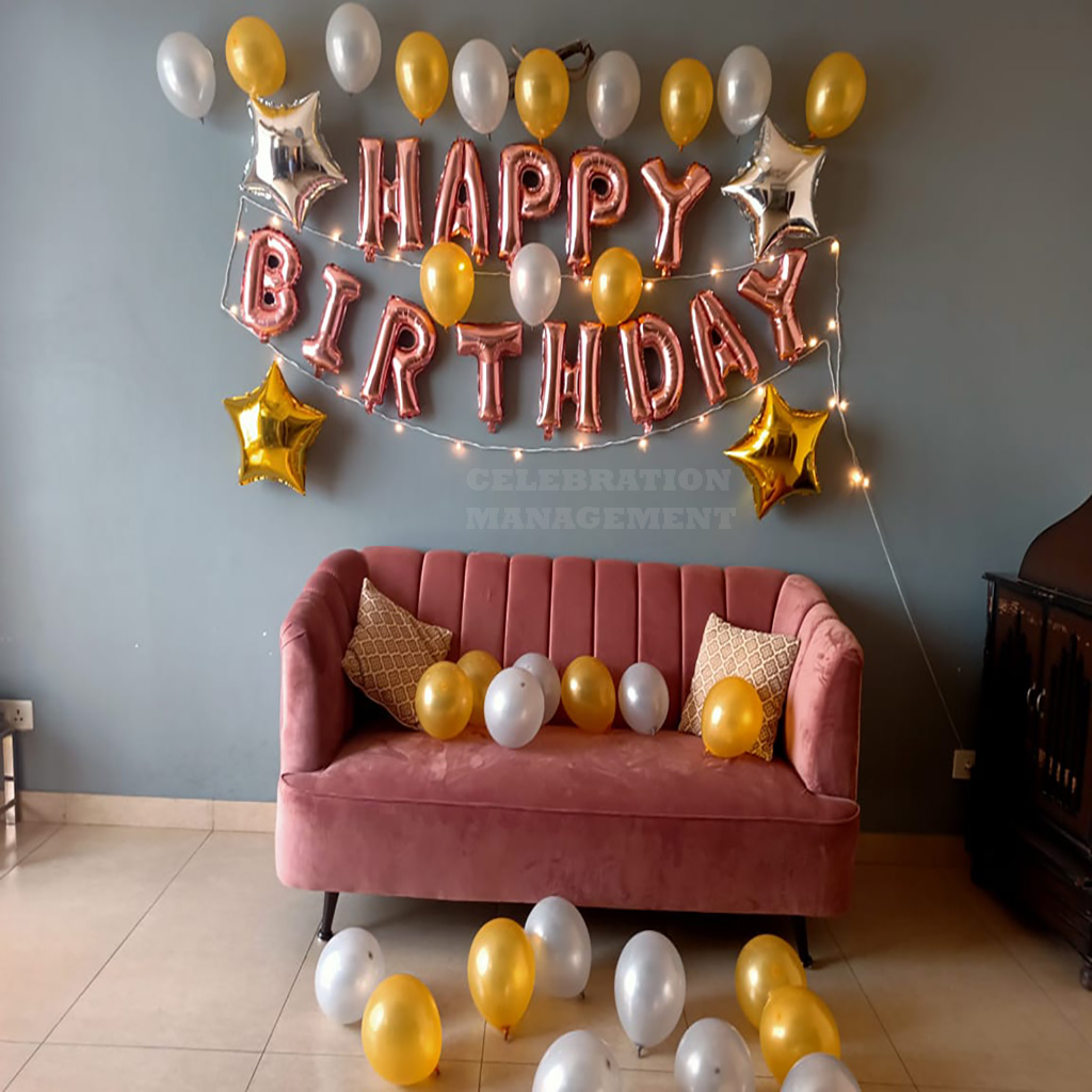 Simple Classy Birthday Decoration