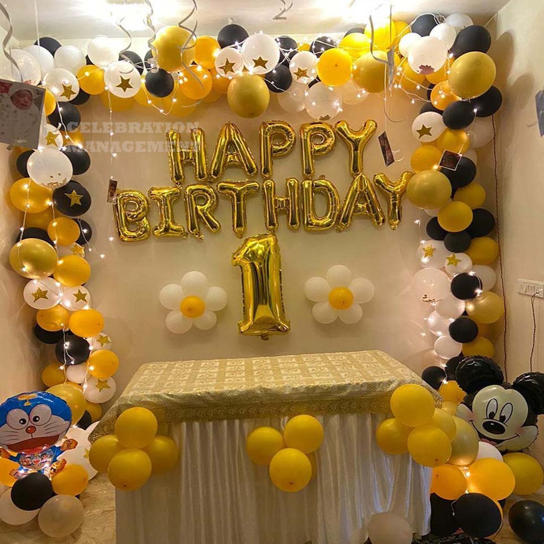 Magical First Birthday Decoration at Home