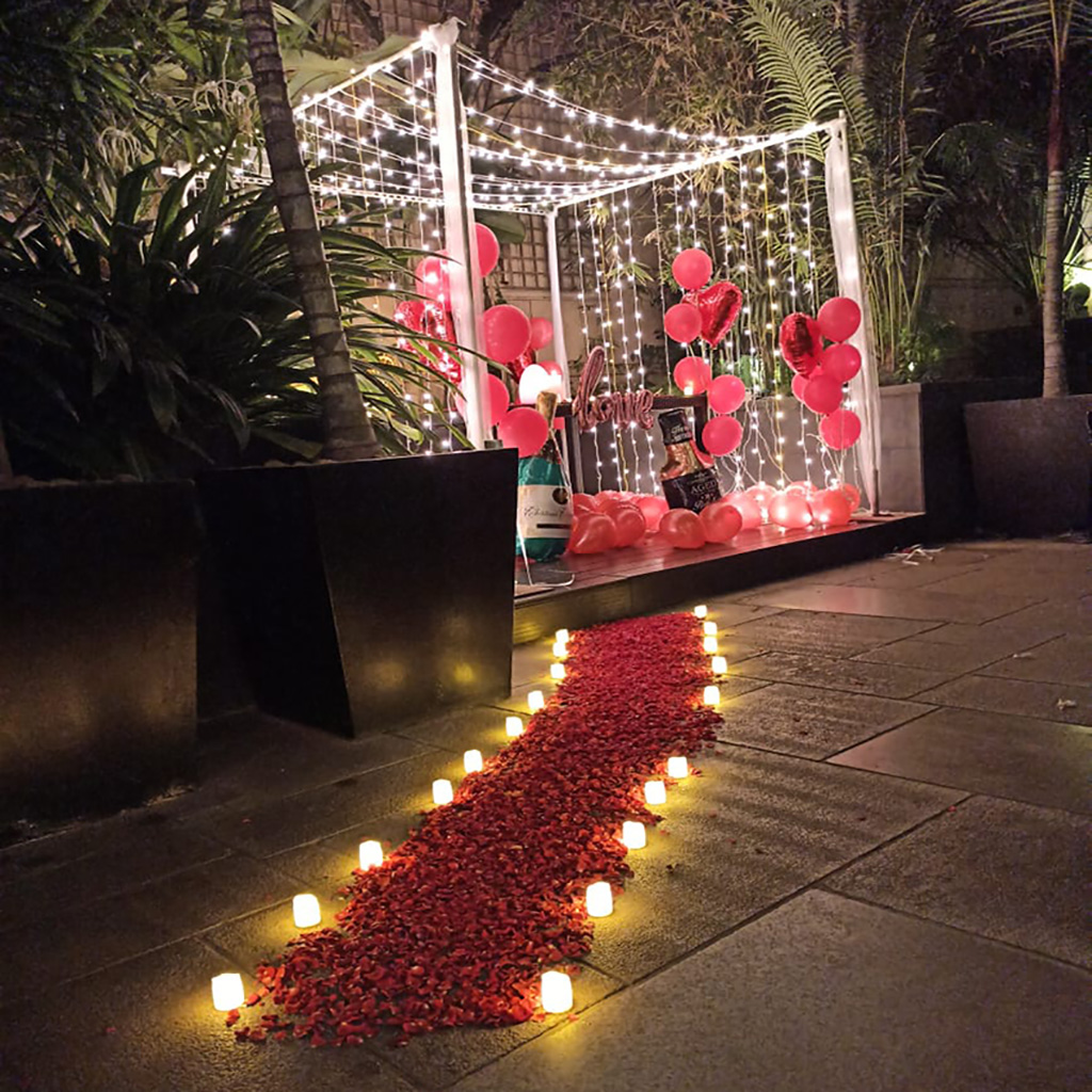 Exclusive Birthday Decoration on Terrace with Love