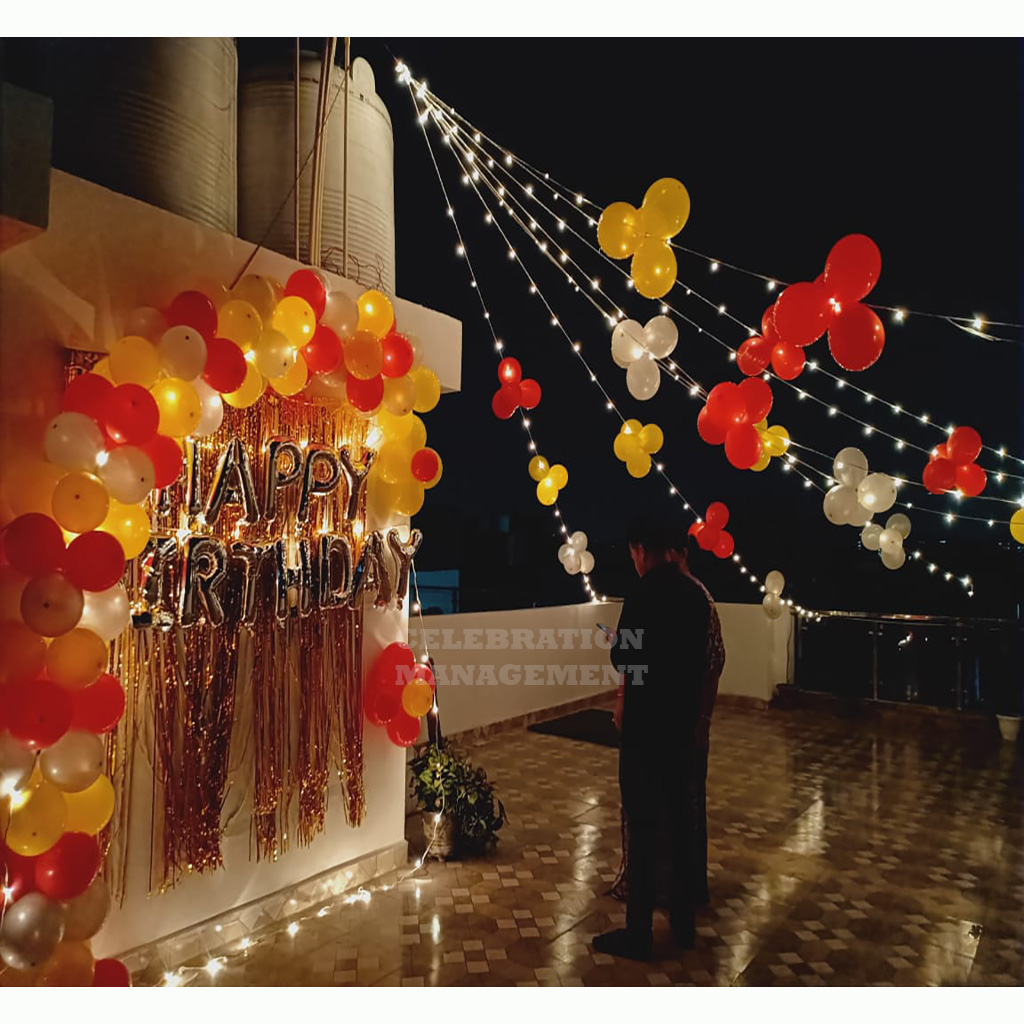 Simple Birthday Celebration on Terrace