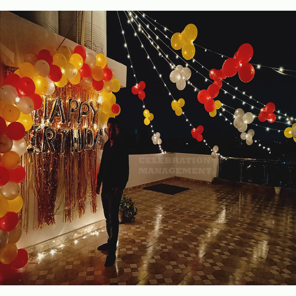 Simple Birthday Celebration on Terrace