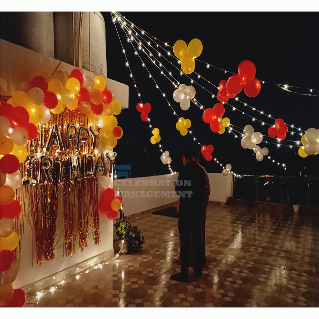 Simple Birthday Celebration on Terrace