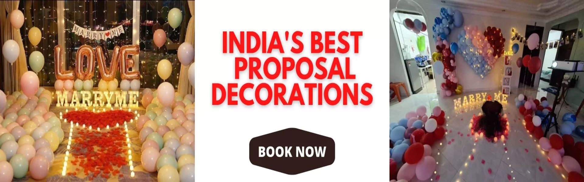 Proposal Decorations Ideas for Wedding or Engagement in Delhi NCR